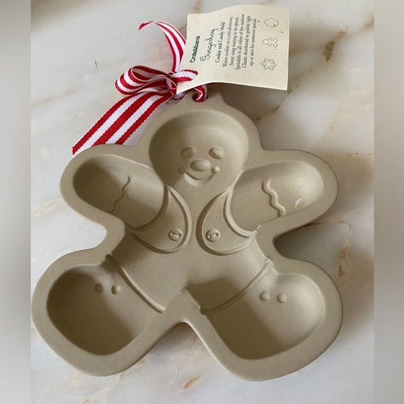 Crate&Barrel Other - Wilton Gingerbread Man Cookie Mold 1997 Cookie Art Stoneware Vintage